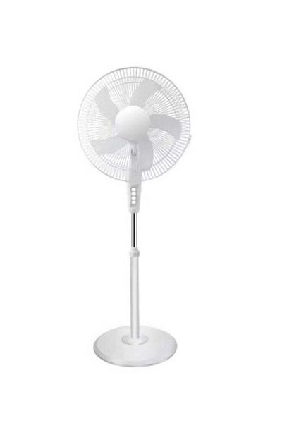 Dinex 16-Inch Stand Fan with 90-Degree Oscillation, 3 Speeds, Adjustable Height, and 5AS Blade
