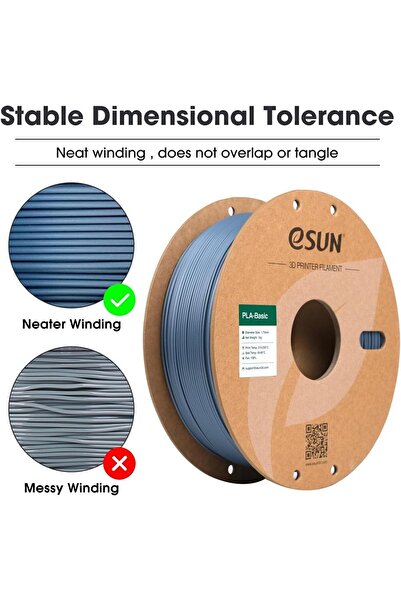 eSun Basic Pla Gri Filament 1,75mm 1 Kg - Urhanshop Gönderimli