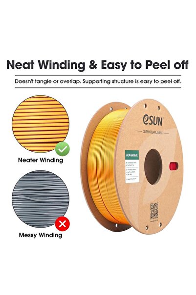 eSun Epla-Silk Mystic Kırmızı-Altın-Mor - Urhanshop Gönderimli