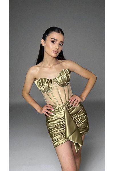 bynavcollection Design Corset and Skirt Set