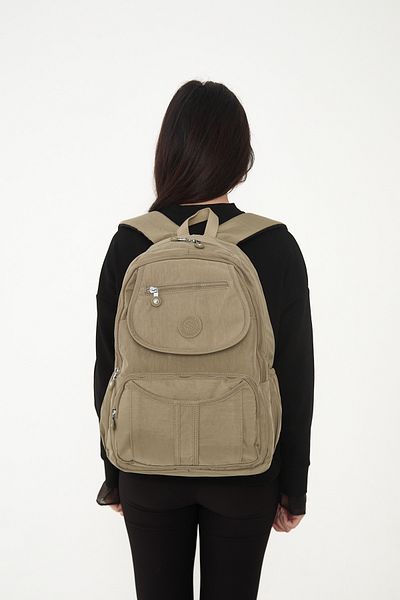 çkn sedat çakan çanta & fular & aksesuar 5 Compartment Water-Resistant Fabric Backpack (School Bag)3061