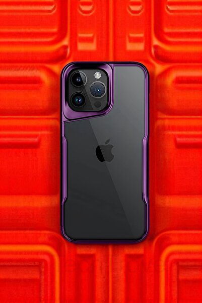 TechTrove iPhone 16 Pro Kılıf Arkası Şefaf Tasarım Lazer Kaplama Sararmaz Sil...