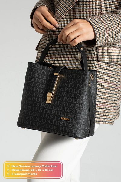 Just Polo Women's Medium Size Waterproof Daily Stylish Hand and Shoulder Bag Size 23 X 18 cm Shoulder Bag