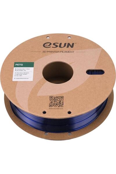eSun Petg Filament Yarı Saydam Mavi 1,75mm 1Kg - Urhanshop Gönderimli
