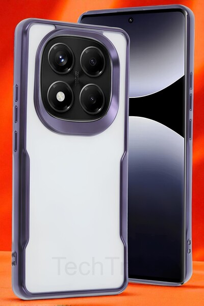 TechTrove Xiaomi Redmi Note 14 Pro 4G Kılıf Arkası Şefaf Tasarım Lazer Kaplam...