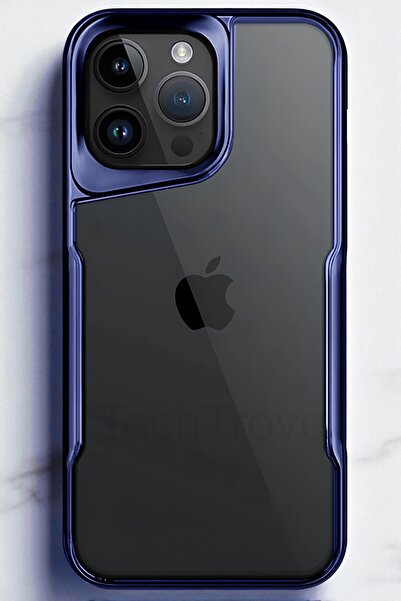TechTrove iPhone 14 Pro Max Kılıf Arkası Şefaf Tasarım Lazer Kaplama Sararmaz...