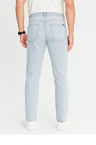 Butik Erkek Açık Mavi Slim Fit Denim Pantolon