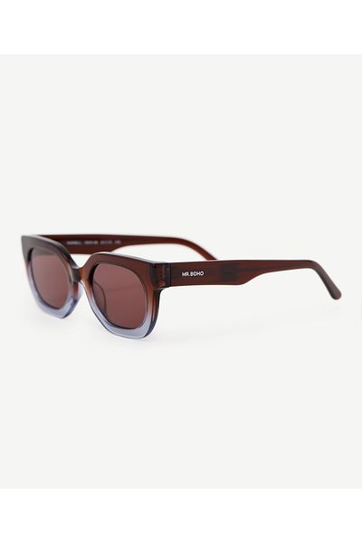 Yargıcı Two Color Rectangular Sunglasses