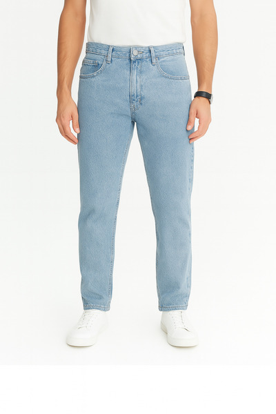Butik Men's Relaxed Fit Baggy Jean Trousers