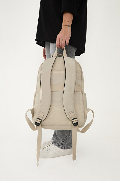 çkn sedat çakan çanta & fular & aksesuar 5 Compartment Water Non-Impacting Fabric Backpack (School Bag)3060