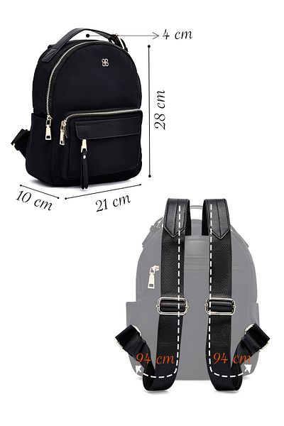 Derimod Women's Black Backpack 25Sbd25546F