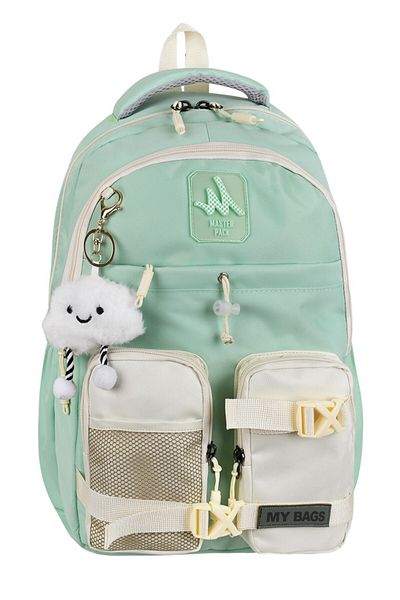 ms mixxstore Large Size Luxury Water Resistant Fabric Travel Backpack Middle School and High School Bag