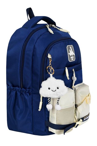 ms mixxstore Large Size Luxury Water Resistant Fabric Travel Backpack Middle School and High School Bag