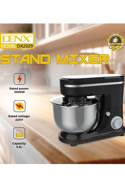 denix Multipurpose Mixer and Food Processor with Stainless Steel Bowl