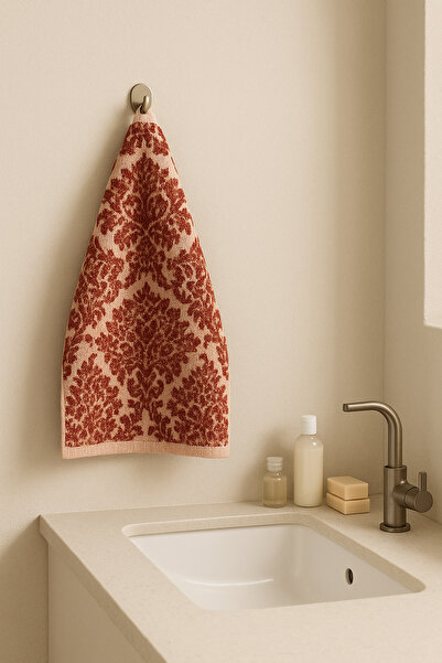 Maison Routine Marrakech 100% Cotton Hand Face Towel Yarn Dyed Natural Soft Luxury 50X75 Tile