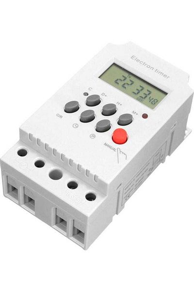 fun zone Electron Timer With LCD Display Clock White
