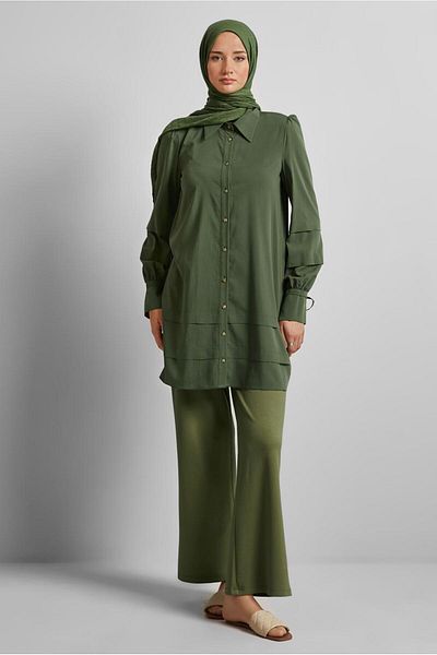 Alvina Shirt Collar Tunic 45379