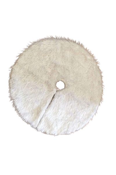 Ieve Christmas tree mat, fur, white, 90 cm