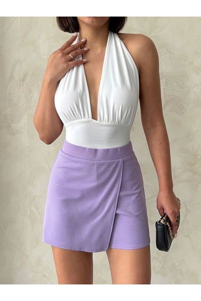 UGETTA Cover Shorts Skirt Lilac S208