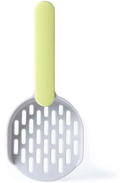 Kenirt cat litter scoop, ABS, green/silver, 26 X 11 X 4.5 cm
