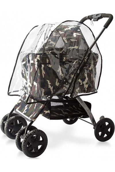WILDEDEN Rain/wind protection cover for stroller, plastic, transparent