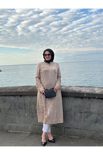 JALİA Batik Strawberry-Ruffle Detail Zipper Araboy-6070