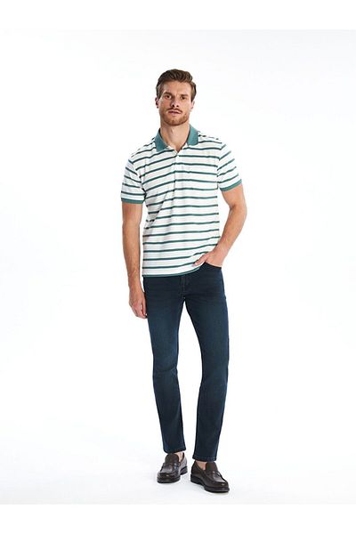LC Waikiki Lcwaikiki Classic Polo Collar Striped Men's T-Shirt