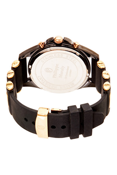 Philippe Moraly Water Resistant Leather Analog Wrist Watch LC0991BRBB