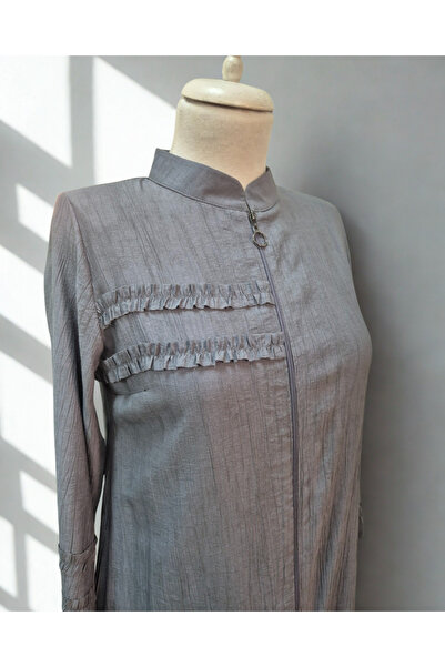 JALİA Batik Strawberry-Ruffle Detail Zipper Araboy-6070