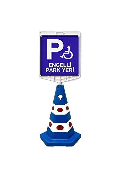 Hayat Trafik Engelli Park Yeri Çift Taraf Baskı Mavi Ultra Kedi Gözlü Ağırlık...