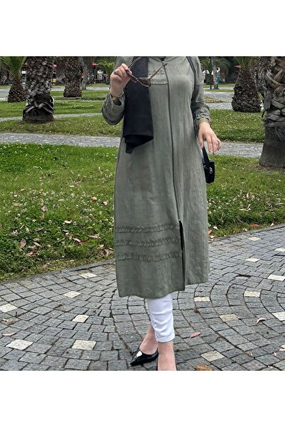 JALİA Batik Strawberry-Ruffle Detail Zipper Araboy-6070