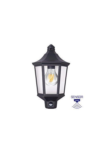 Braytron APLICA PT PERETE DUBLIN NEGRU CU SENZOR E27 IP44