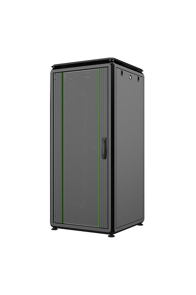 Lanview Szafa Rack 19" 26U 600x600x1342mm Data Line - Czarna, RDL26U66BL