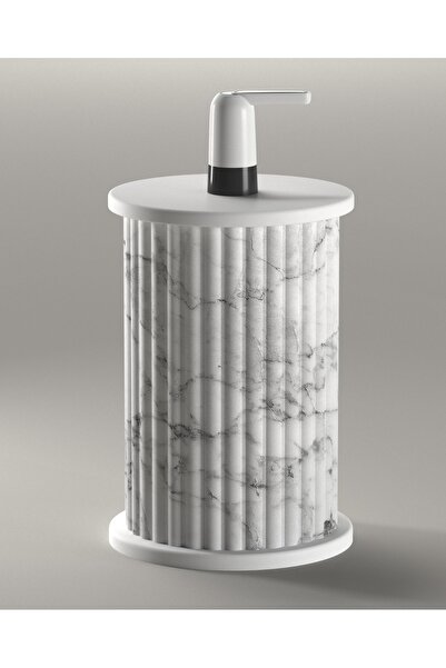 DECORAMİS Modena Damacana Kılıfı Mermer Desen - Dekoratif Lüks Damacana Gizle...