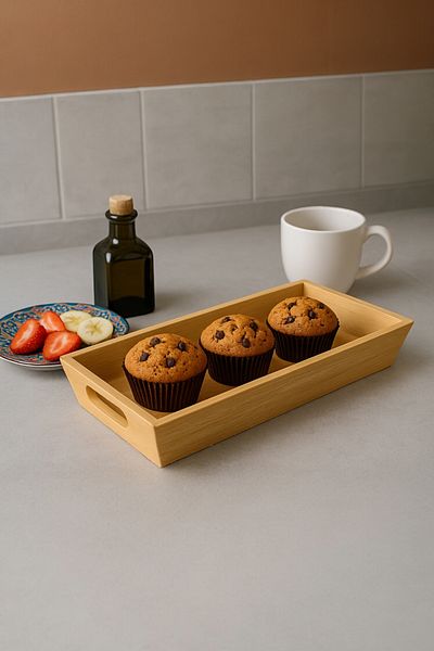 Evsun Home Collection Bamboo Presentation Tray 35X16Cm