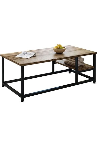 AGD Coffee table simple European style double layer MDF engineering board home sofa coffee table for liv