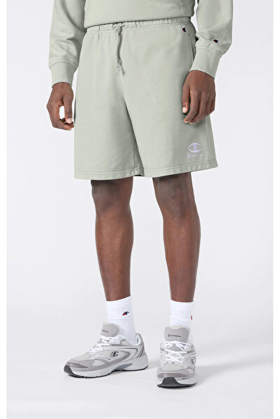 Champion Icons Plush Wash Shorts Yeşil Erkek Şort-221179-GS129