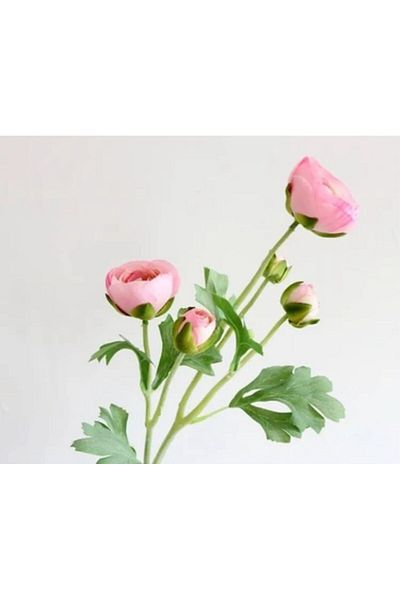 YDGR Μονόκλαδο Τεχνητό Ranunculus Peony – 50 cm Διακοσμητικό Λουλούδι