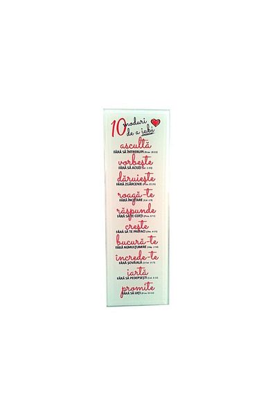 OEM Aplicație din sticlă cu mesaje motivaționale, M3, 6x18cm