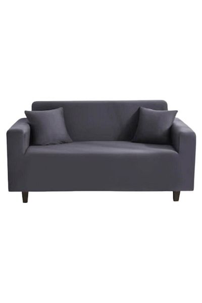 OEM Elastic Sofa Cover, Uni, 2-Seater, 140x180cm, Dark Gray
