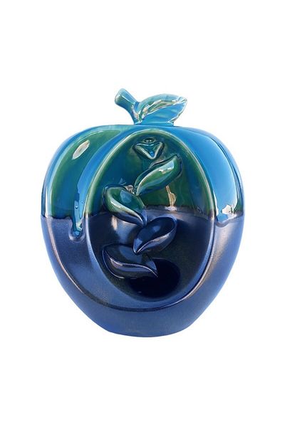 OEM Candela din ceramica in forma de mar si suport pentru con parfumat, 14x17cm