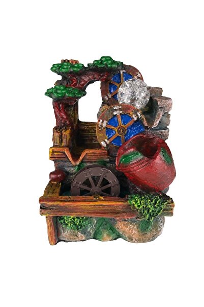 OEM Fountain with Pitcher, Plastic Mill and Ball, Resin, 19X26 cm