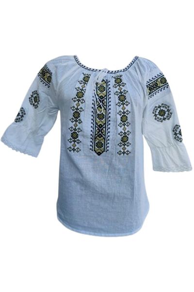 OEM Traditional women's blouse, light beige, size 3XL