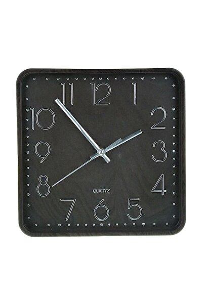 OEM Wall Clock with Plastic Frame, 28x28 cm, Black