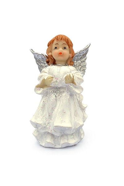 OEM Set 4 îngeri decorativi, rășină, rugători, 10 cm