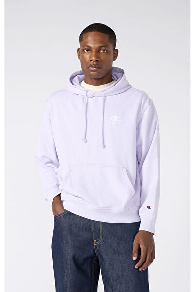Champion Icons Plush Wash Hooded Sweatshirt Mor Erkek Kapüşonlu Sweatshirt-221176-VS101