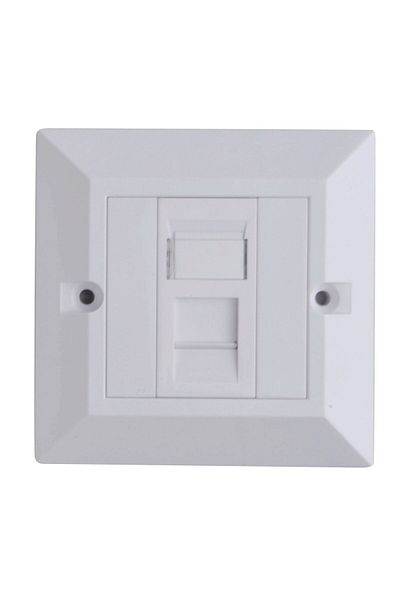 Lanview CAT6 Faceplate Single Gang UK, LVN126188UK