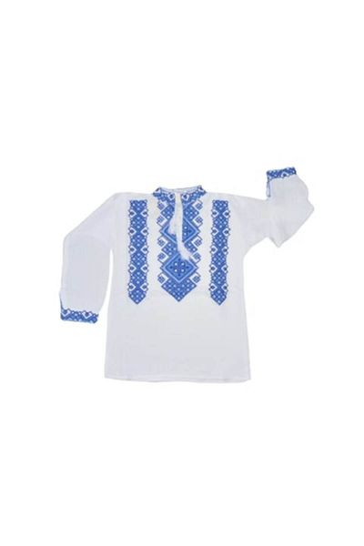 OEM Cămașă bărbătească tip Ie, model tradițional, broderie bleumarin-albastru, mânecă lungă, bumbac, mărimea 3XL