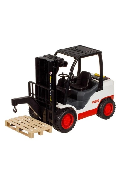 divendi-ro Forklift vehicle, Clark with pallet, with light and sound, 36x14.5x24cm, multicolor