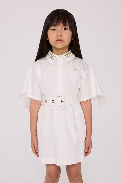 Tyess Girl Ecru Dress